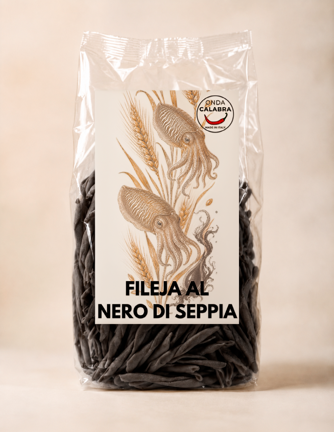 Fileja al Nero di Seppia