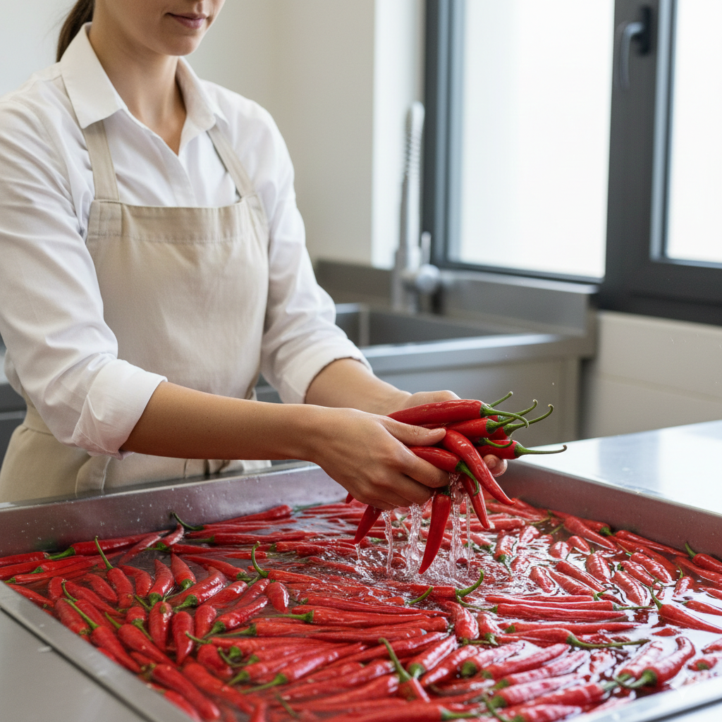 Lavaggio Peperoncini
